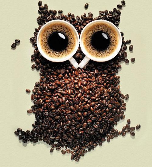 Покажите креативную,интересую рекламу (плакат) про кофе.