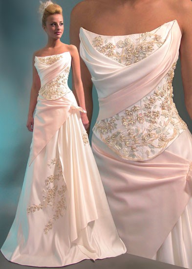 Дайте фоток красивых свадебных платьев не белого цвета (?)