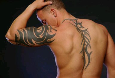 покажите красивую мужскую тату на плече или груди или спине!