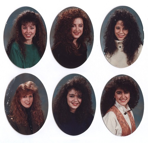 покажите самые модные причёски периода 85-87 года?