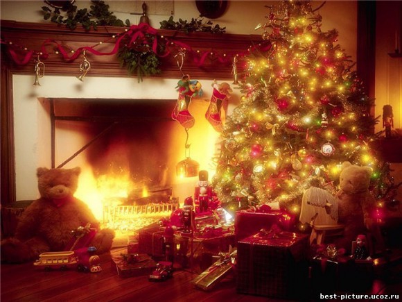 Покажите пожалуйста новогодние или зимние картинки, теплые такие, которые создают новогоднее  настроение  (?)