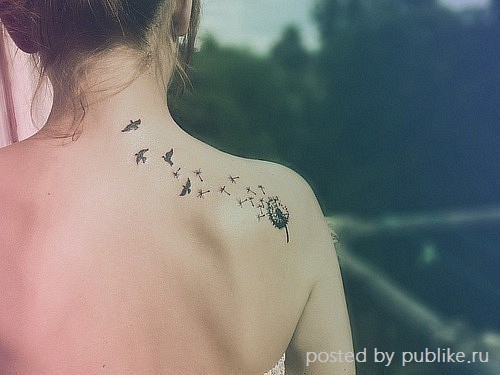 Какая маленькая татуировка смотрелась бы красиво на девушке, но не в районе живота?