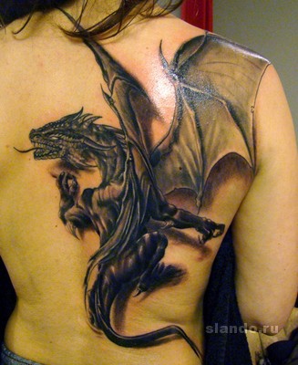 покажите красивого дракона, которого можно использовать для тату.