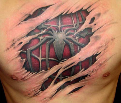 Покажите красивые татуировки на груди