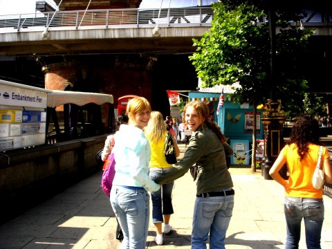England.London.The Quay.Vicky&me.So happy, as never before. :).