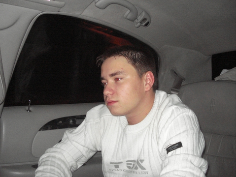 in the limo