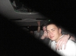in the limo