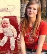 я в девять месяцев и спустя 20 лет...)