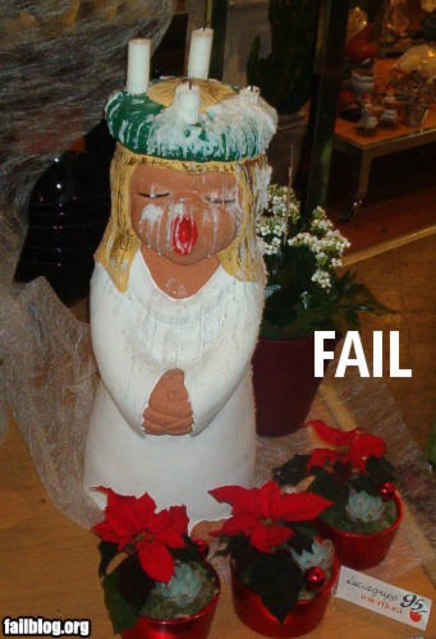 Christmas Candle Fail