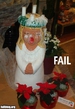 Christmas Candle Fail