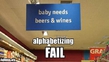 Alphabetizing fail