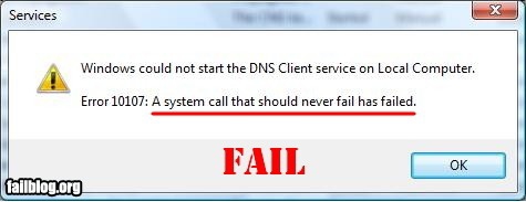 Fail owned vista error