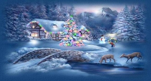 Самые красивые картинки на Рождественскую или зимнию тему?:)