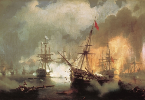 Морское сражение при Наварине 2 октября 1827 года (Айвазовский)