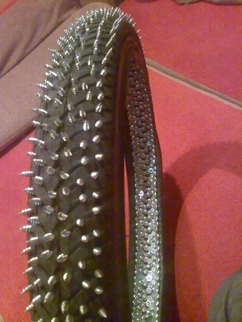home made winter tyre 1