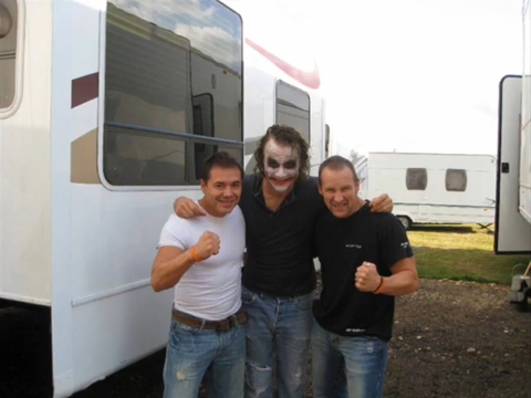 behind the scene...Heath Ledger