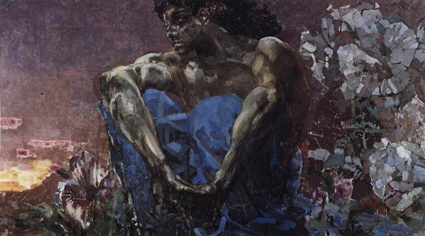Демон сидящий. 1890