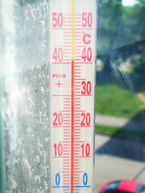 На улице 40°C..ах жара :)