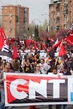 Анархисты маршируют в Барселоне 