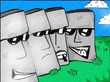 Reservoir statues