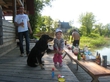 ребёнок,собака и я с пивом