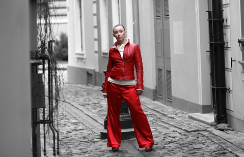 Red silk