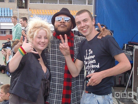 Angela, Anthony Mills and me