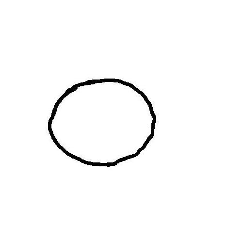 Нарисуйте в пэйнте круг от руки :D