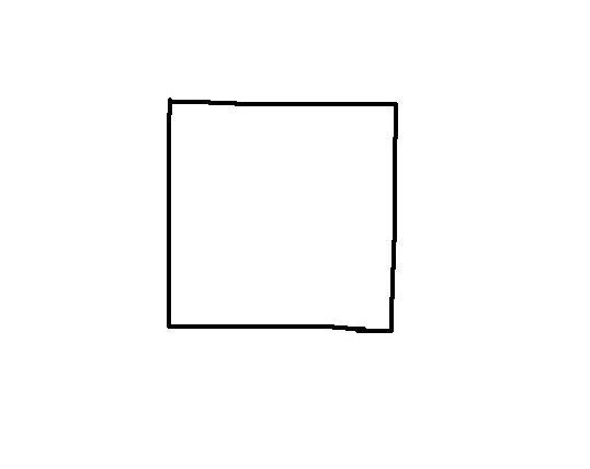 Нарисуйте в пэйнте квадрат от руки :D
