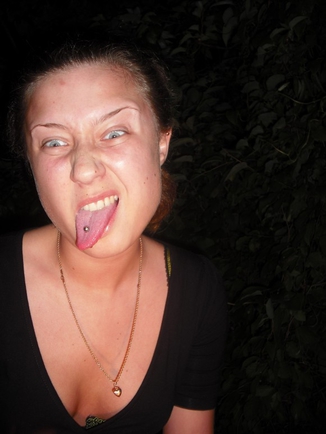 Покжи язык? ;P