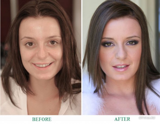как макияж меняет девушек?