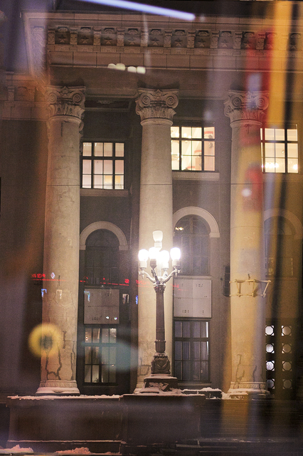 дом культуры VEF, вид из окна трамвая