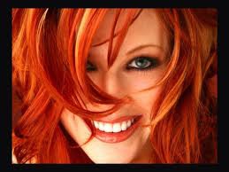 Покажите красивый рыжий цвет волос?