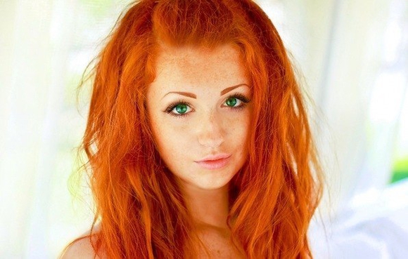 Покажите красивый рыжий цвет волос?
