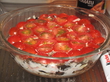 Cлоеный салат с грибами «Красная Шапочка»