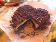 творожный пирог на шоколадно-торфяной основе
