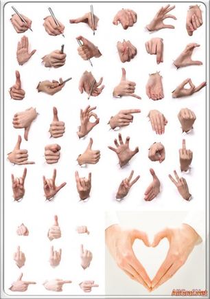 Какие без словесные знаки можно показать руками?(кроме фака)