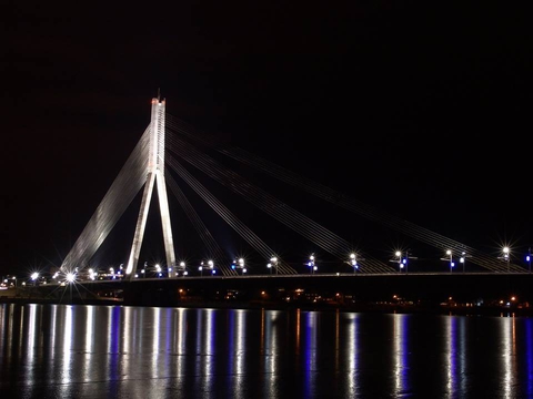 Всегда хотел запечатлеть на фото наш вантовый мост.