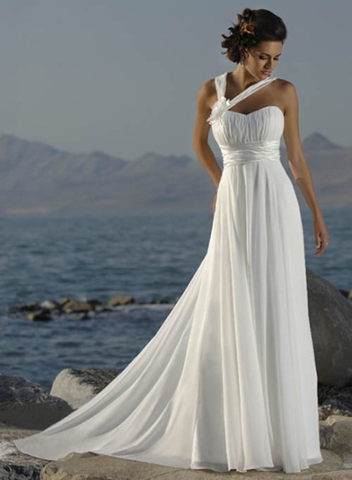 покажите красивое свадебное платье, в греческом стиле?