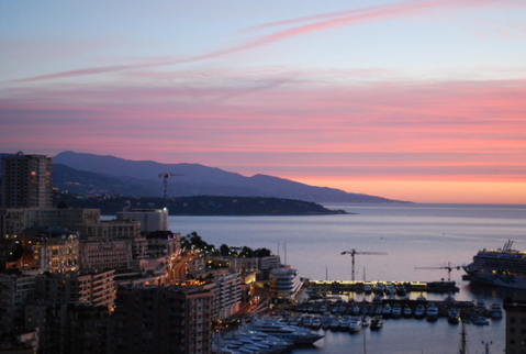 Monaco. Sunrise.