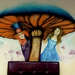 Алиса и шляпник (иллюстрация).