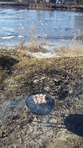 Сезон шашлыка открыла.