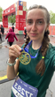 Забыла похвастаться, 10км 54:07 :))