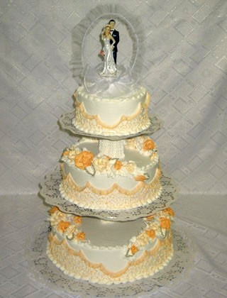Покажите свадебный торт?