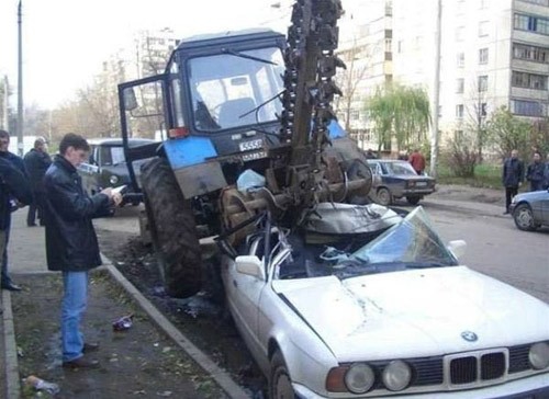 Покажите BMW после аварии ?