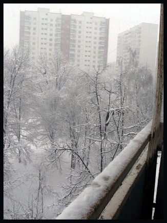 Скиньте фотку снега у вас за окном?