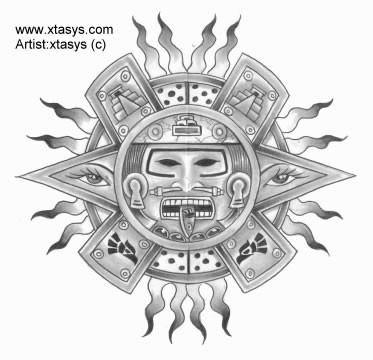 Помогите найти эскизы татуировок в стиле древних индейцев майя, ацетков