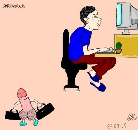 Как выглядит человек, который проводит всю свою жизнь возле компьютера?