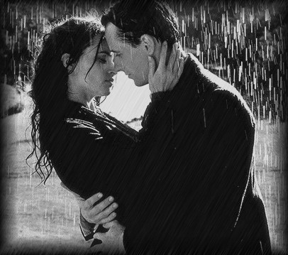 За окном дождь, покажи те мне любовь под дождем