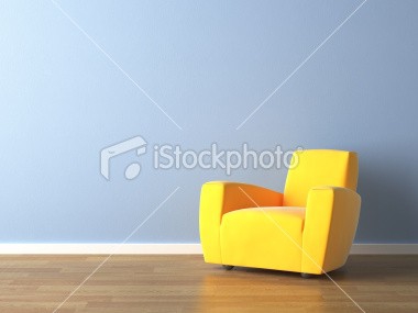 покажите дизайн интерьера-где сочитается желтий и синий цвет?
